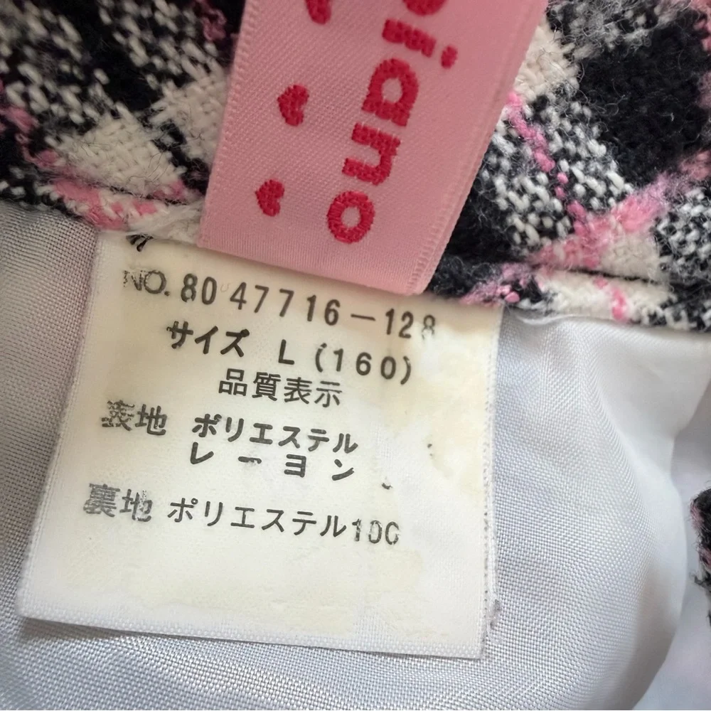 Mezzo Piano Skirt plaid bow pink  lace kawaii gal Jfashion jirai kei Liz Lisa